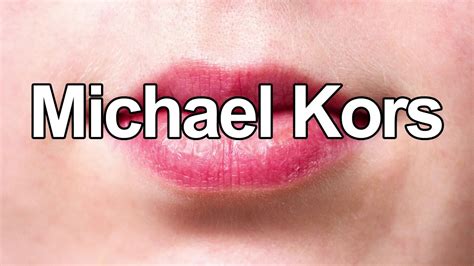 michael kors how do you pronounce|how to say michael kors.